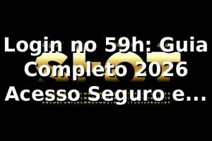 Login no 59h: Guia Completo 2026 🚀 | Acesso Seguro e Rápido